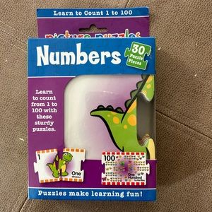 Picture puzzle numbers - count to 100